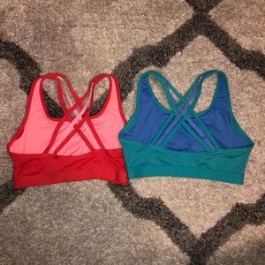 Lot of 2 Strappy Sports Bra Size Medium